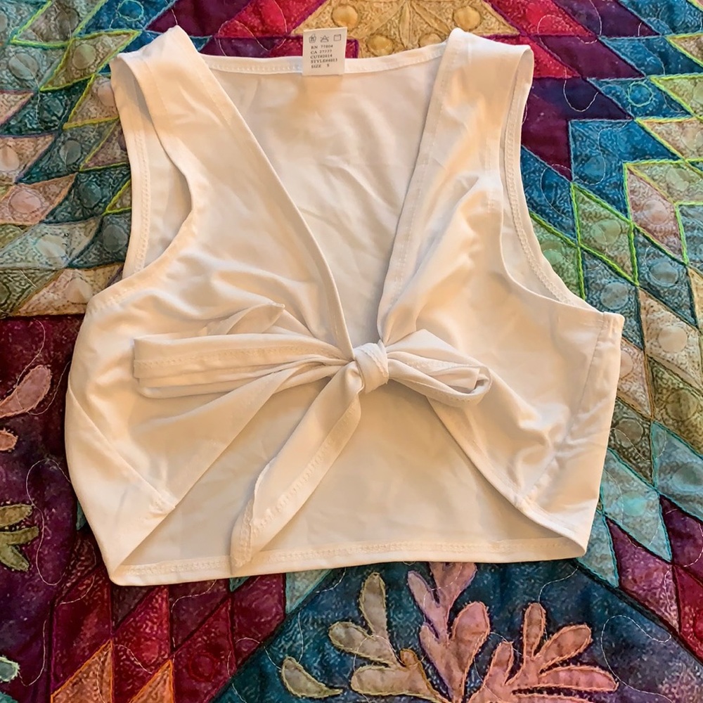 white tie top